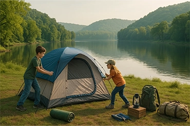 Tent camping in KY