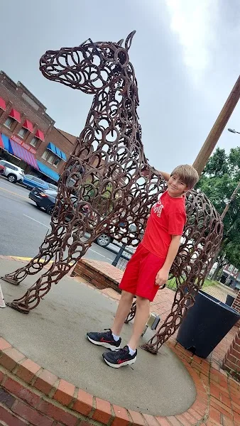 Horseshoe Horse Sculpture